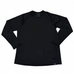 Patagonia Black Men's Capilene Midweight Crewneck long sleeve shirt
