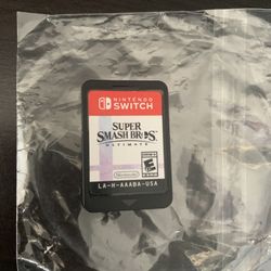 Super Smash Bros Ultimate Nintendo Switch Game $40 Firm