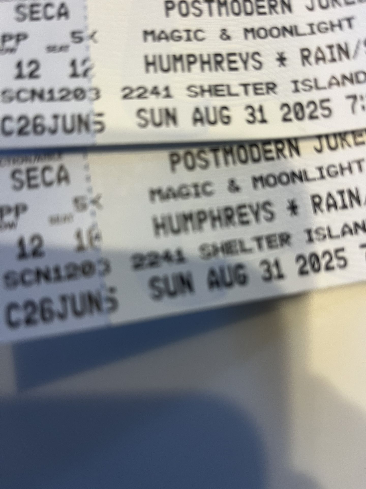 Post modern Jukebox Concert Tickets @ Humphrey’ By The Bay August 31st Reduced to $80 for two tickets