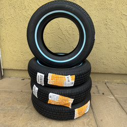 Brand new Travelstar UN106 All Season 155/80R13 79T Passenger Tire 155/80/13,White Wall 14mm(Tire Only) $70 Each