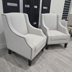 2 Accent Chairs 