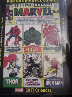 Marvel vintage calender