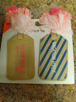 2pc Luggage Tag Set 