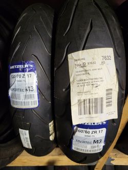 Metzeler New Motorcycle Tires 