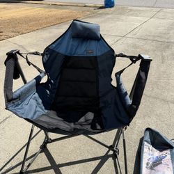 Blue Rocker Yard Chair