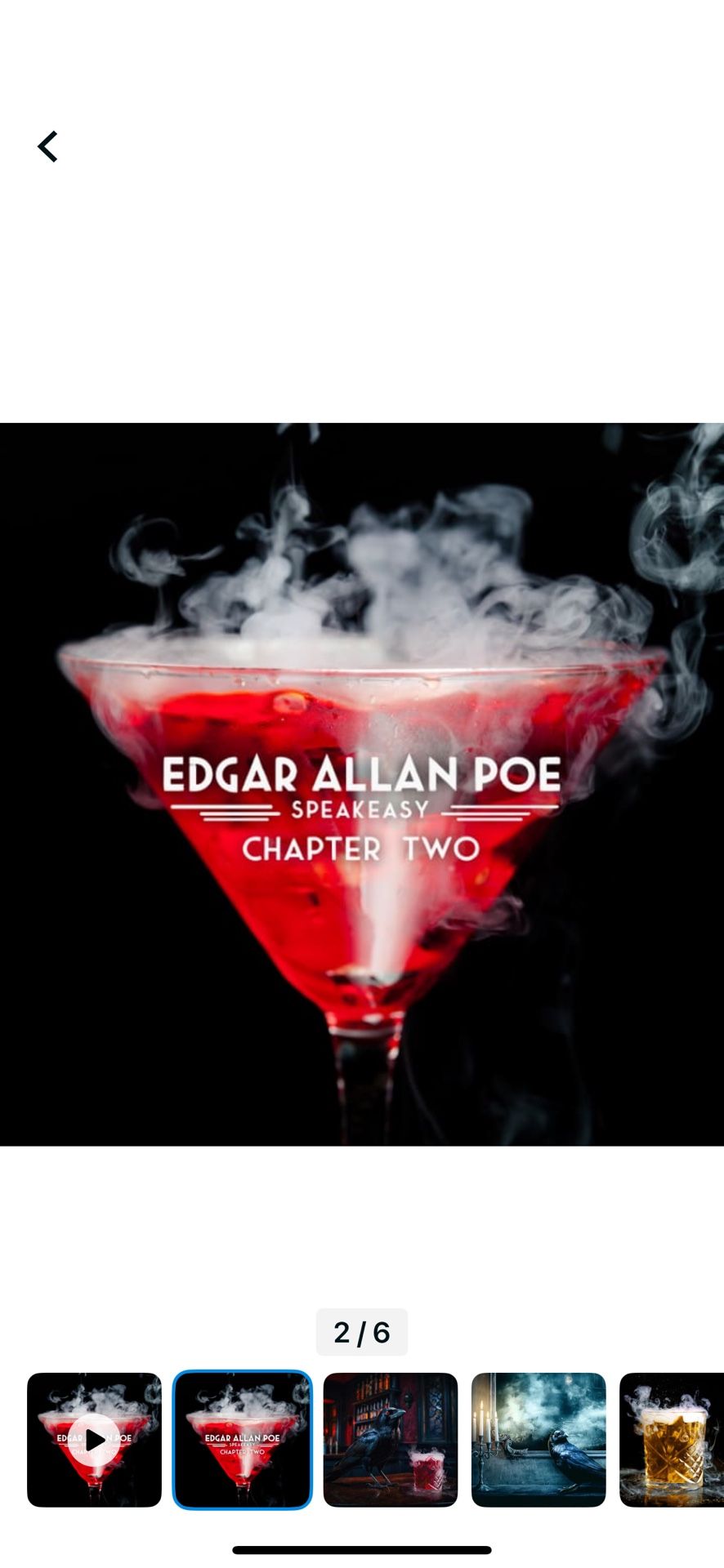 Edgar Allen Poe Speakeasy- Sat 9/6 @ 8PM