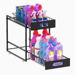 2 Tier Pull Out Under Sink Organizer and Storage