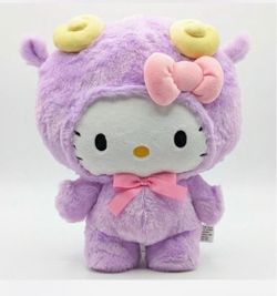 Hello Kitty Purple Monster Costume Plush