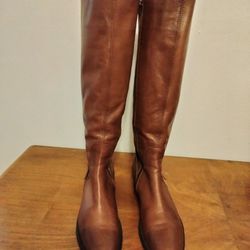 Leather Boots Women  Size 8 (38 European Size)