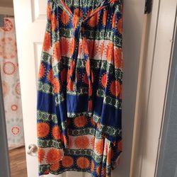 African Sun Skirt With Pockets