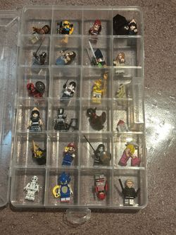 New 24 Lego Custom MiniFigures with clear case