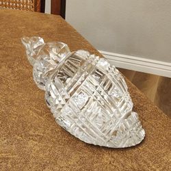 Waterford Crystal Conch Shell Paperweight