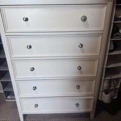 White Wood Dresser 