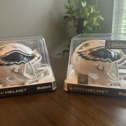 Philadelphia Eagles AJ Brown autographed mini Helmet.