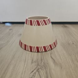 Yankee Candle Red & White Stripe Candle Lamp Shade