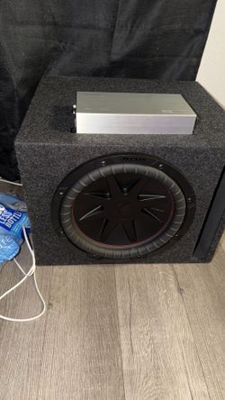 KICKER COMP VR 12 INCH SUB/BOX + TS POWER TD-80 2300 WATT AMP