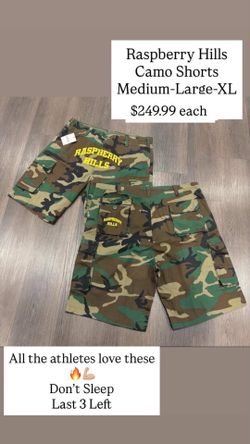 Raspberry Hills Camo Shorts