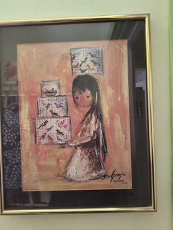 16x20 14x18 artist Ted De Gracia framed and signed Prints each sold separately