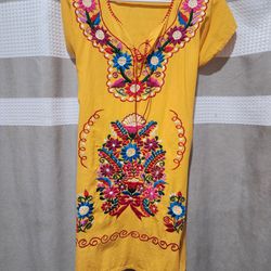 Yellow Mexican.Dress