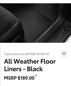 Toyota Camry Floor Mats
