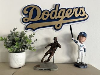 Dodgers 3 Layer Text Wood Sign