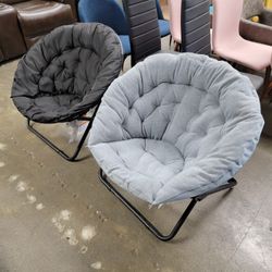 Oversized Saucer Chairs, $39 Each