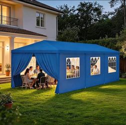 10'x30' Outdoor Canopy Tent Patio Camping Gazebo Storage Shelter Pavilion Cater Party Wedding BBQ Events Tent w/Removable Sidewalls
