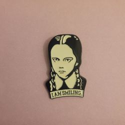 Wednesday Pin "I am Smiling" MEMORABILIA Addams Family