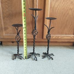 Candle Holder , Mix Of Bronze And Black Color