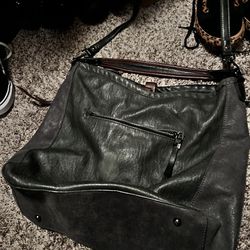 Large Cross Body / Shoulder Bag, Vegan Leather Thumbnail