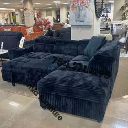Sleeper Sectional Sofa Pull Out Bed 🛌 😴 New Finance Available 