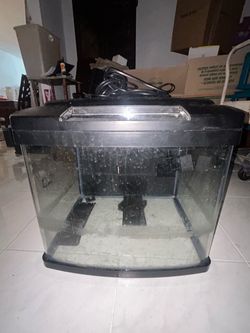 Glass Fish Tank Aquarium with Lid and Filter