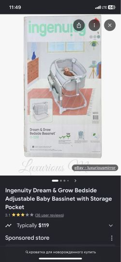 Ingenuity Dream & Grow Bedside Bassinet