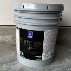 Cashmere Interior Paint . Color Pure White . New 5 gallons