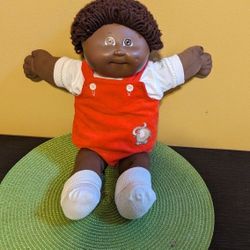 Vintage 1982 Cabbage Kid Boy With Brown Hair