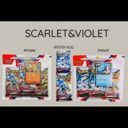 Pokemon [Scarlet&Violet] 3 Booster Pack Arcanine & Dondozo + 2 Booster Packs