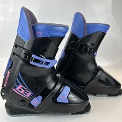 Salomon HTC 63 Vintage Black Purple Ski Boots Size 24.5 315mm