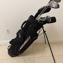 Adams Golf Clubs and Bag