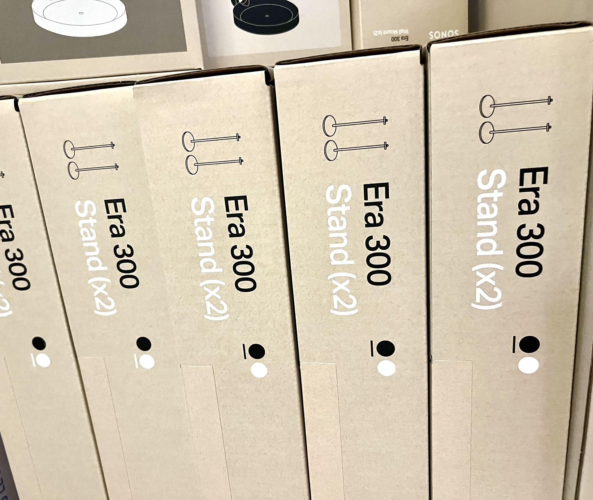 Sonos Era 300 Stand (x2) Color Black Or White Brand New Sealed Retail Including Sales Tax For $307!!
