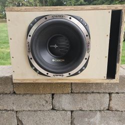 Orion Subwoofer In Down4sound DIY Box 