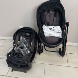 Evenflo Stroller W/ bassinet And Car Seat 