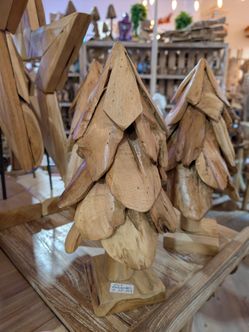 Teakwood trees sculpture
