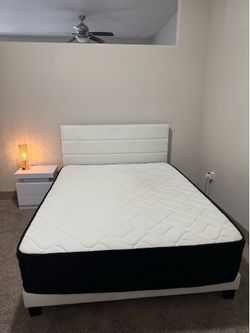 Bedframe and Mattress.