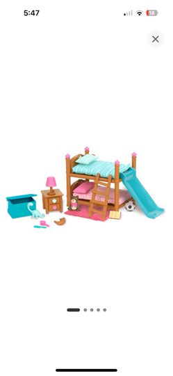 Dollhouse MINI Bunk Bed Bedroom Set
