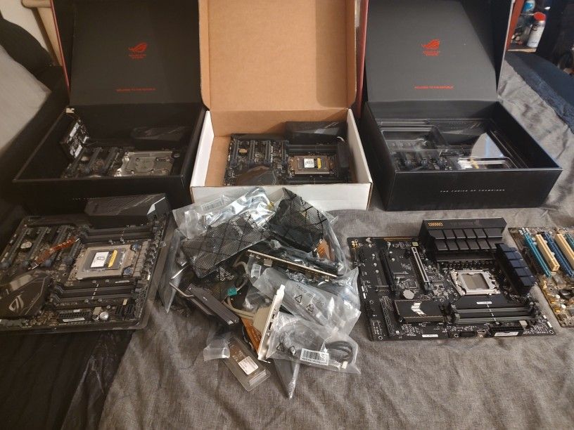 Various Asus and other Motherboards