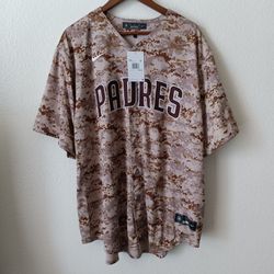 Size XXL Manny Machado San Diego Padres Nike Men's USMC Alternate Player Jersey Camo