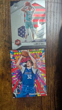 Lamelo ball and copper flag cards