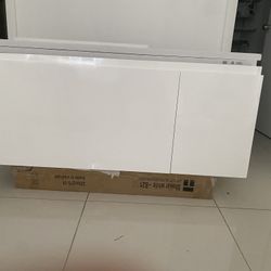 White High Gloss  vanity 