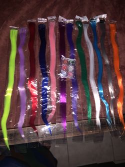 Colored Clip In Hair Extensions