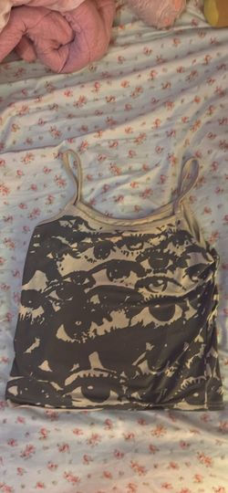 Eye pattern tank top